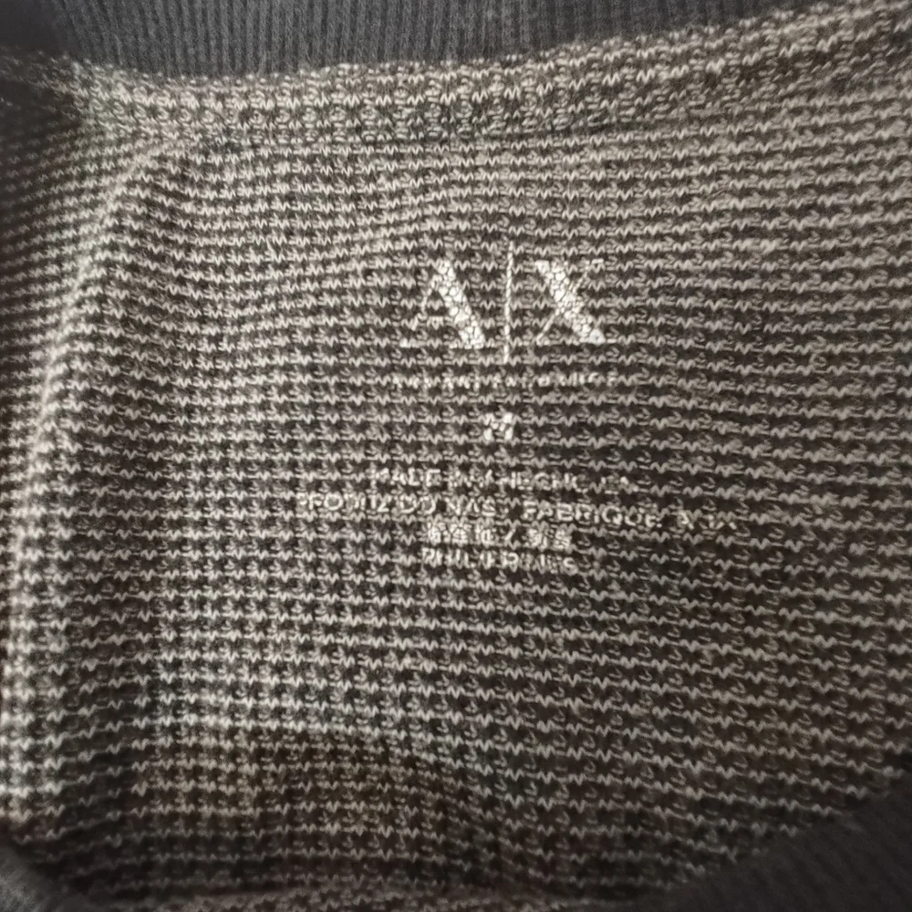 Armani Exchange Mens Waffle Knit Ringer Newyork Milan Pullover Medium Longsleeve - Picture 3 of 11